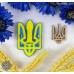 Набір для створення брошки вишитої бісером та бусинами «Герб України 2».